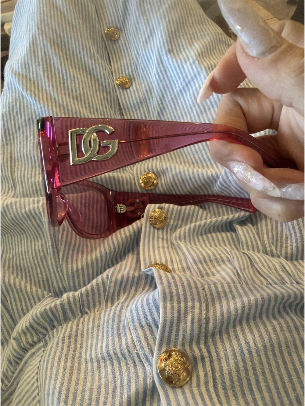 DOLCE & GABBANA  Mask Sunglasses $455 (flaw)